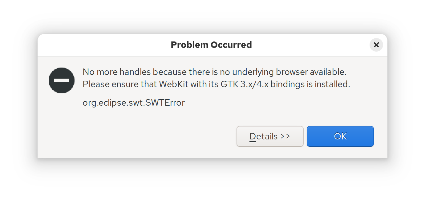 Eclipse Start Error...