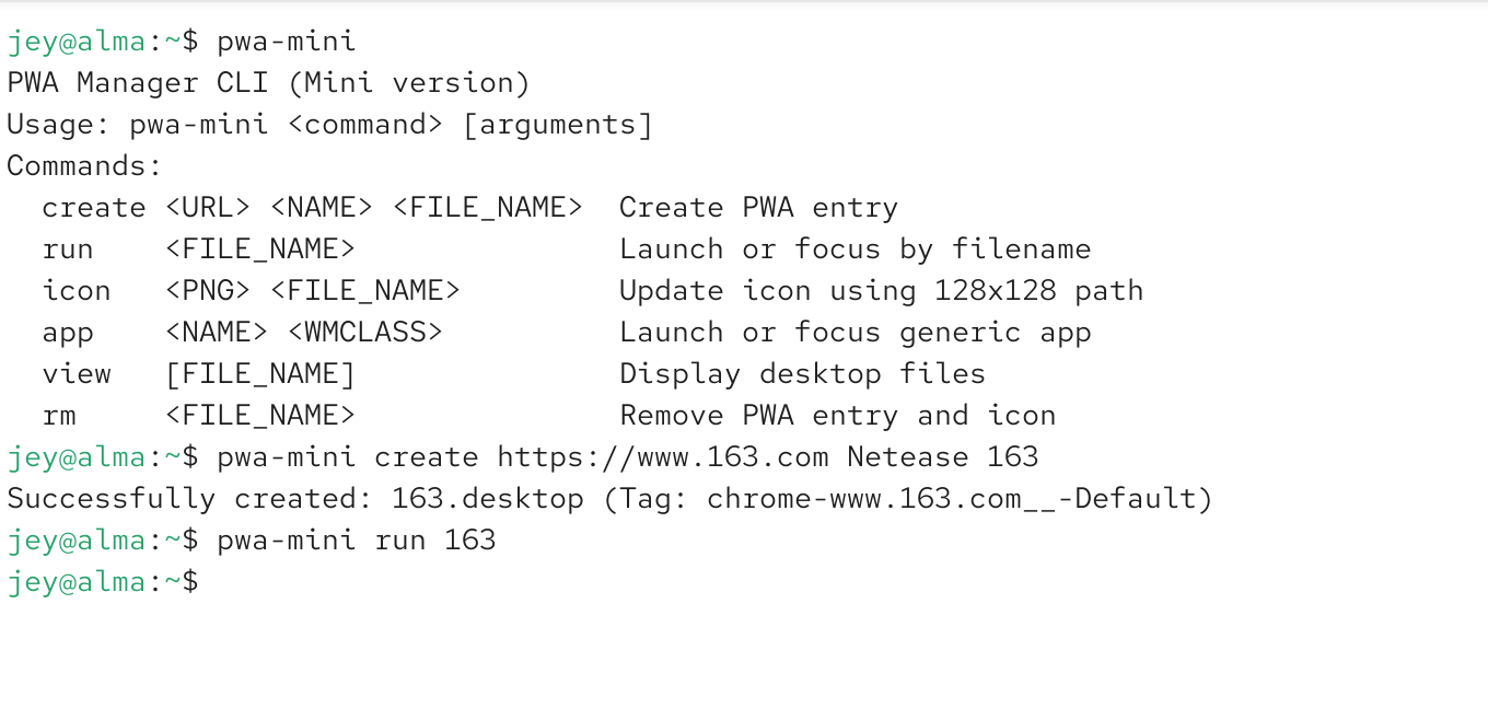 pwa-mini创建应用效果图